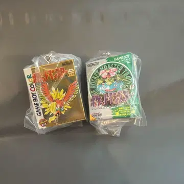 포켓몬 패키지 & 카트리지 키링 1996-2002 그린과 금