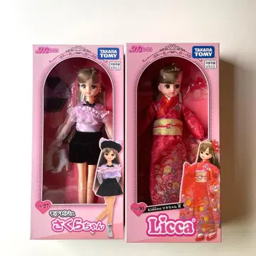 리카짱 인형 기모노 홍 모테비쥬 사쿠라짱 타카라토미 Licca