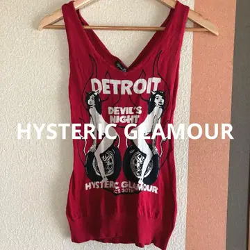 [ 분위기 최고 ] 00s HYSTERIC GLAMOUR 악마 홀터넥