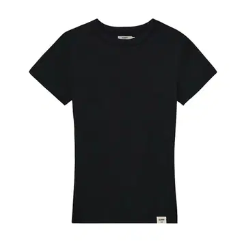GLOWNY 23SS G 클래식 피티드 티셔츠 블랙