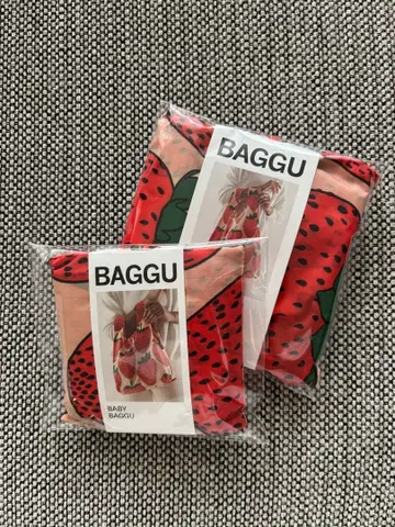 BAGGU 에코백 스트로베리 스탠다드 size 베이비 size 세트
