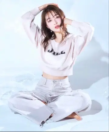 JILL by JILLSTUART 데미지 데님 팬츠 핑크