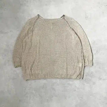 Vlas Blomme Gently linen 스티치 풀오버