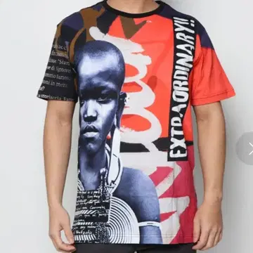 데시구알 Desigual 남성용 마사이족 문화 T셔츠 XL