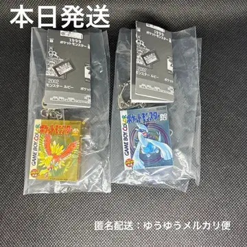 포켓몬 패키지 & 카트리지 키링 컬렉션 금 은