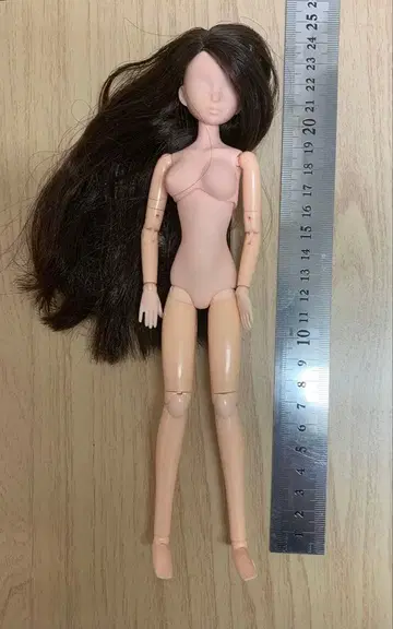가동 관절 인형 본체 다크 브라운 헤어 약 20cm~23cm
