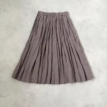 ichi antiquites 린넨 소재 개더 롱 스커트