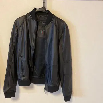 레어 이탈리아제 Armani Exchange 라무 가죽 자켓 블랙