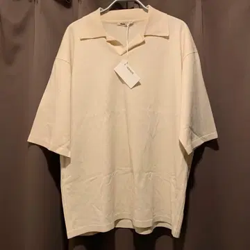 HIGH GAUZE TUSSAH SILK KNIT SKIPPER POLO