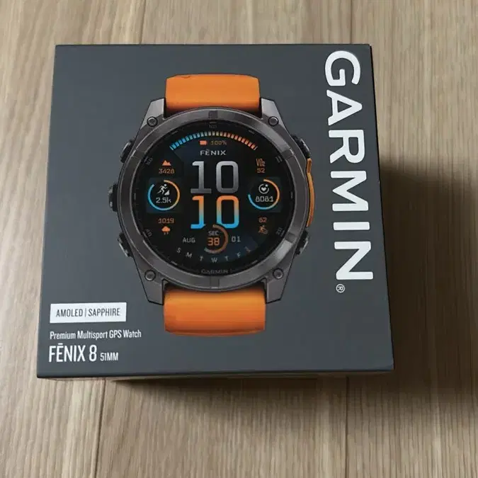 가민 피닉스 8 AMOLED 51mm 주황