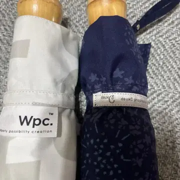 새상품급 Wpc. deuxC 접이식 우산 2개 세트 우천 겸용