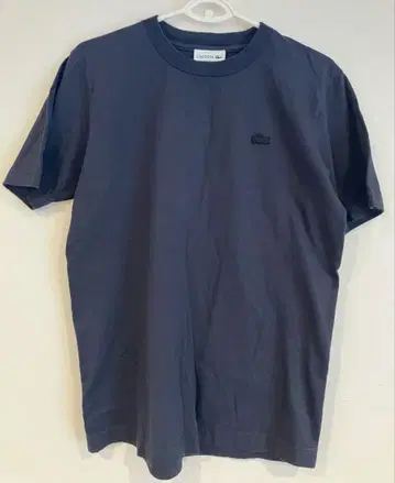 LACOSTE 라코스테 클래식 핏 T셔츠 USS 면 블랙