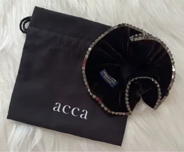 acca 스크런치 벨로아 스와로브스키 비쥬 장식 PARIS