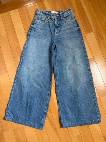 ZARA 데님 와이드 팬츠