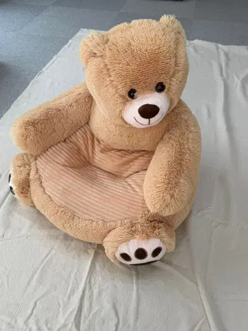 곰 모양 키즈 소파 봉제 인형 체어