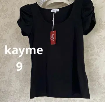 미사용 새상품급 케이미 kayme 스트레치 티셔츠 블랙 사이즈 9