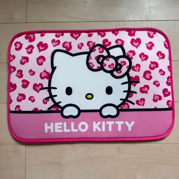 핑크 레오파드 무늬 키티 매트