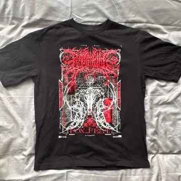 BABYMETAL FOX_FEST 티셔츠 블랙 M