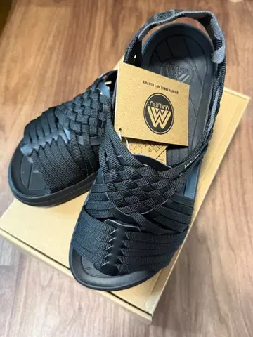 MALIBU SANDALS 뜨개질 샌들 블랙