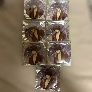 은혼 캐릭터 팝스토어 캔뱃지 컬렉션 타카스기 신스케 7개 세트