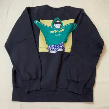 A/W 오버 프린트 끈 늘어나는 맨투맨 트레이닝복 L