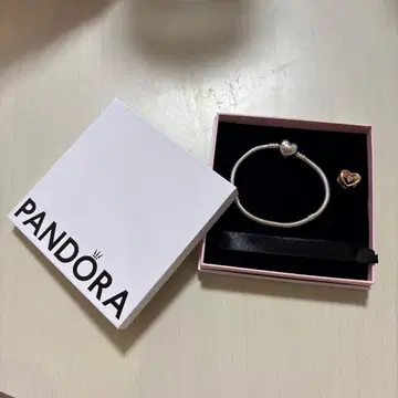 PANDORA 팔찌 하트 참 세트