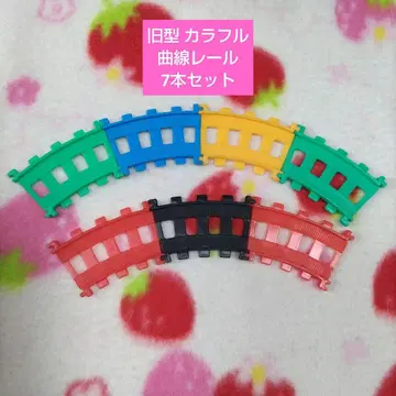 used 호빵맨 캐릭터 레일 구형 곡선 레일 컬러풀 7개 세트