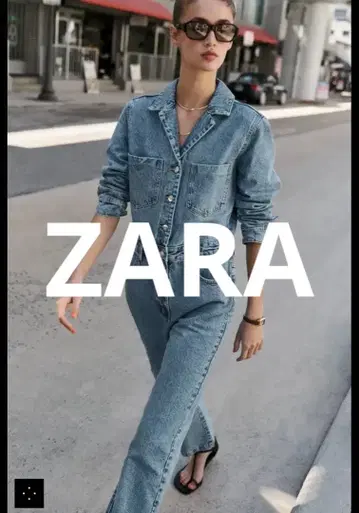 자라 zara 롱 데님 점프수트 XL 데님 올인원