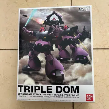 HG TRIPLE DOM 검은 삼연성 트리플 돔 세트 MS-09 돔