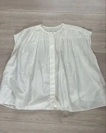 Ballsey 실크 혼방 개더 블라우스 화이트 일본제 투모로우랜드