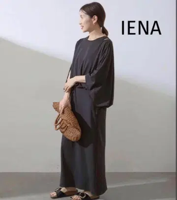 [ 24ss ] IENA 탱크 케이프 원피스 롱 원피스 블랙