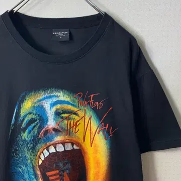 pink floyd the wall t-shirt black l size