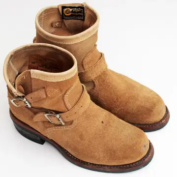 제조 중지 CHIPPEWA 91070 엔지니어 부츠 스틸토 스웨이드