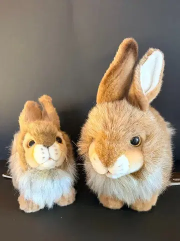HANSA 토끼 봉제 인형 2개 세트