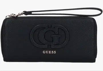 [ 새상품 상자 택 포함 ] GUESS 라운드 지퍼 장지갑 블랙 게스