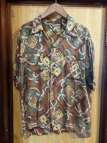 50s Penney's TOPFLIGHT 알로하 셔츠 빈티지