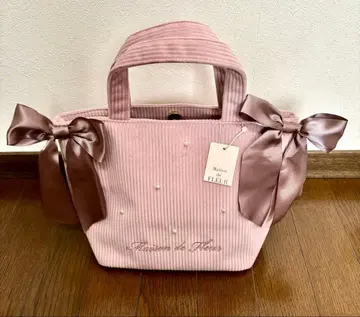 Maison de FLEUR 코듀로이 펄 토트백