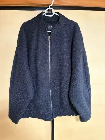 미사용 새상품 ZARA 집업 블루종 다크 그레이 M-L
