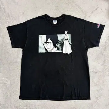 [ 구제 의류 ] BLEACH 블리치 우르키오라 T셔츠 흑먹색 길단 XL
