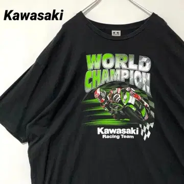 T-1001 Kawasaki WORLD CHAMPION 레이싱 티셔츠