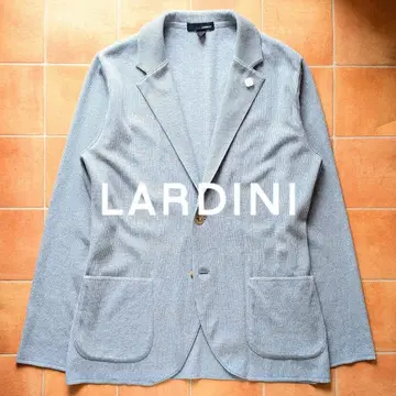 LARDINI 리브 니트 자켓 L 사이즈 라이트 블루 코튼