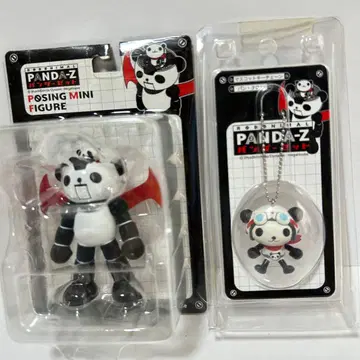 PANDA-Z 포징 미니 피규어와 마스코트 키체인 2종 세트!