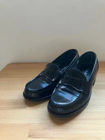 HARUTA 하루타 로퍼 천연 가죽 24cm EEE 일본제 블랙 블랙