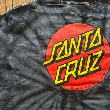 SANTA CRUZ 타이 다이 T셔츠 스케이트 스케이터
