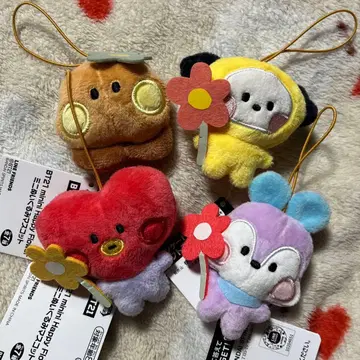BT21 미니 봉제 인형 마스코트 4종