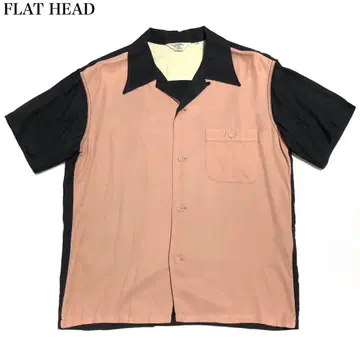 FLAT HEAD/플랫 헤드 '2톤 오픈 카라 셔츠'