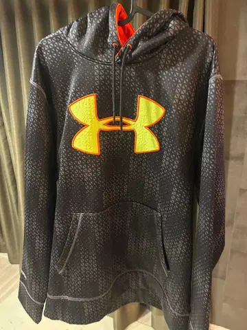 Under Armour 후드티 XXL 블랙 레드