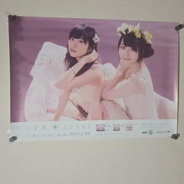 AKB48 다음 발자취 특전 B2 포스터 사시하라 리노 마츠이 레나