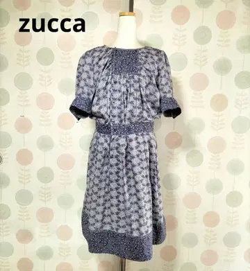 ZUCCa 주카 꽃무늬 원피스 파랑