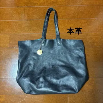 천연 가죽 BURANA 레더 토트백 블랙 블랙 이탈리아제